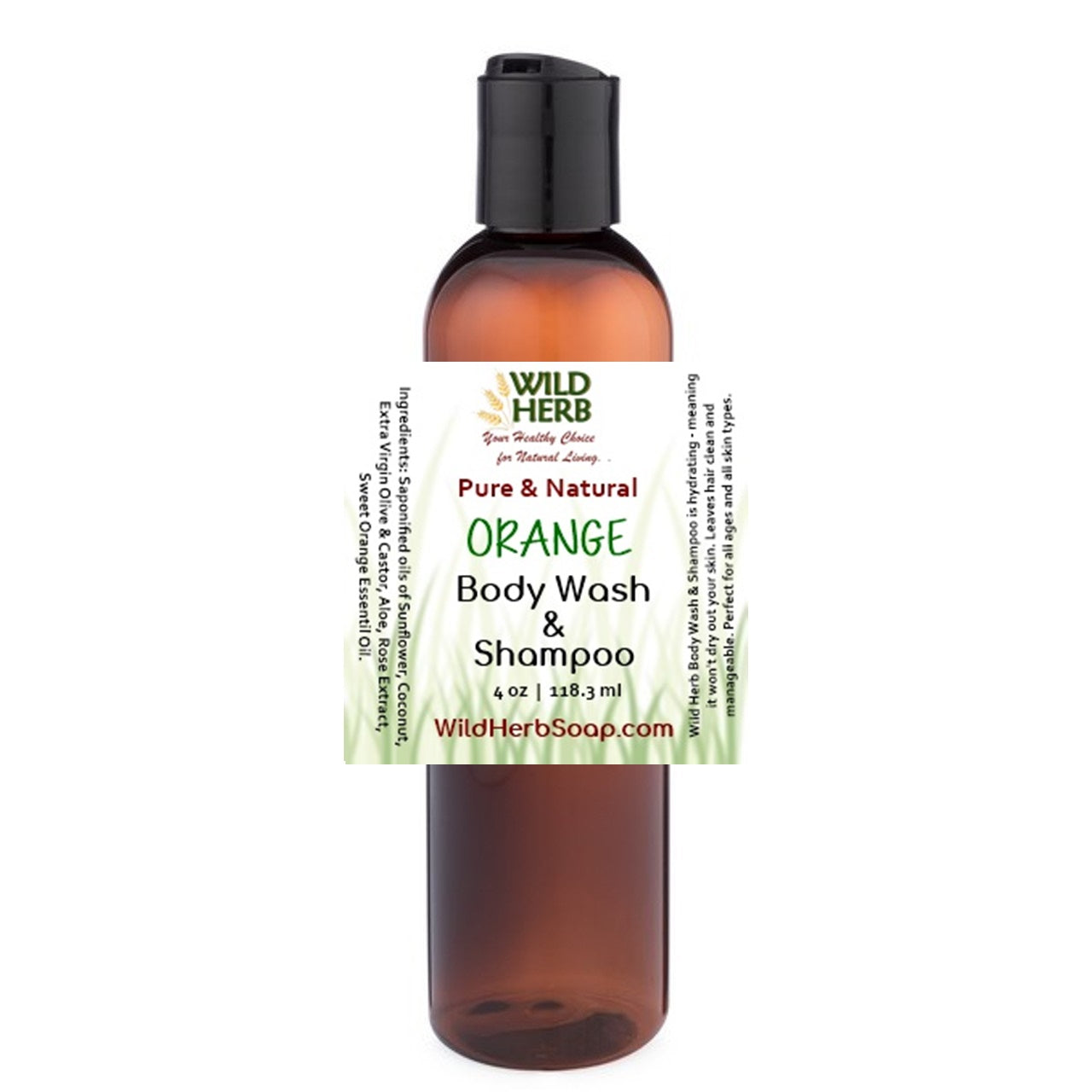 Liquid Body Wash &amp; Shampoo-Wild Herb Your Healthy Choice for Natural Living