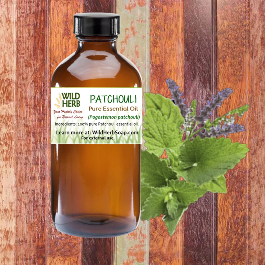 Patchouli Pure Essential Oil-Wild Herb Your Healthy Choice for Natural Living