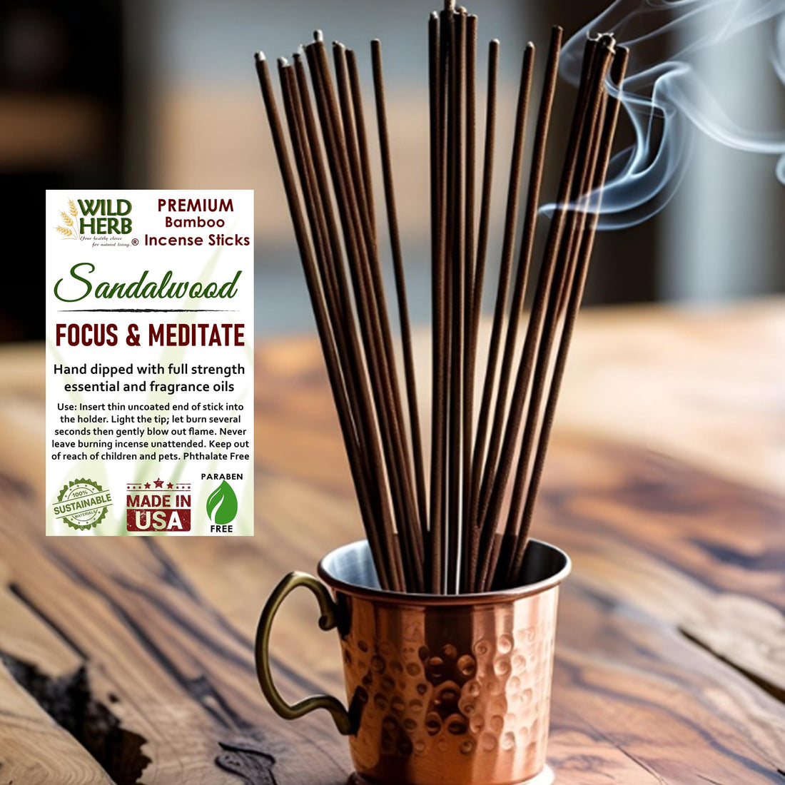 Incense, Sandalwood-Wild Herb Your Healthy Choice for Natural Living
