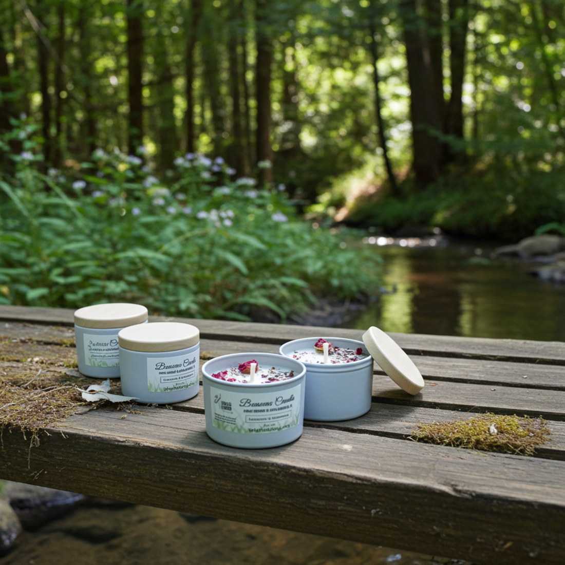 Beeswax Candle, Lavender &amp; Rosemary