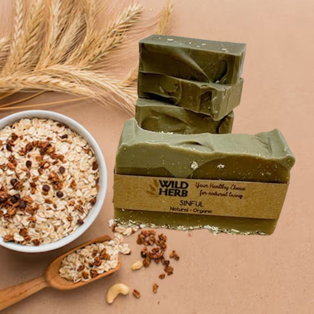 Sinful Natural Soap Bar-Wild Herb Your Healthy Choice for Natural Living