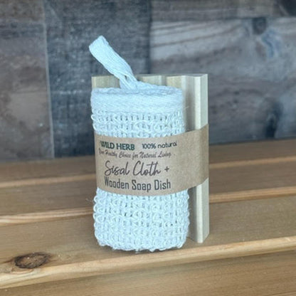 Soap Bar, Dish &amp; Sisal Cloth (Boxed Set)-Wild Herb Your Healthy Choice for Natural Living