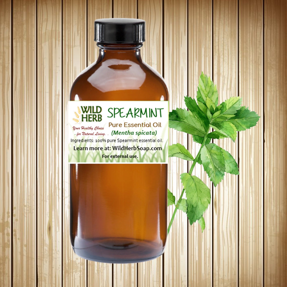 Spearmint Pure Essential Oil-Wild Herb Your Healthy Choice for Natural Living