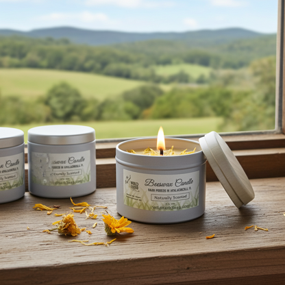 Beeswax Candle, Natural Scent