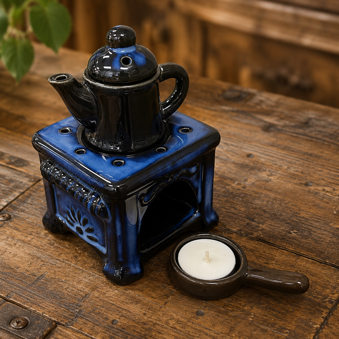 Oil Warmer, Tea Pot