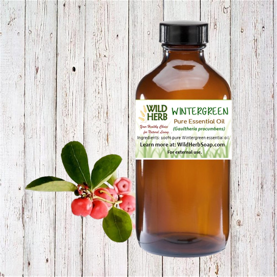 Wintergreen Pure Essential Oil-Wild Herb Your Healthy Choice for Natural Living