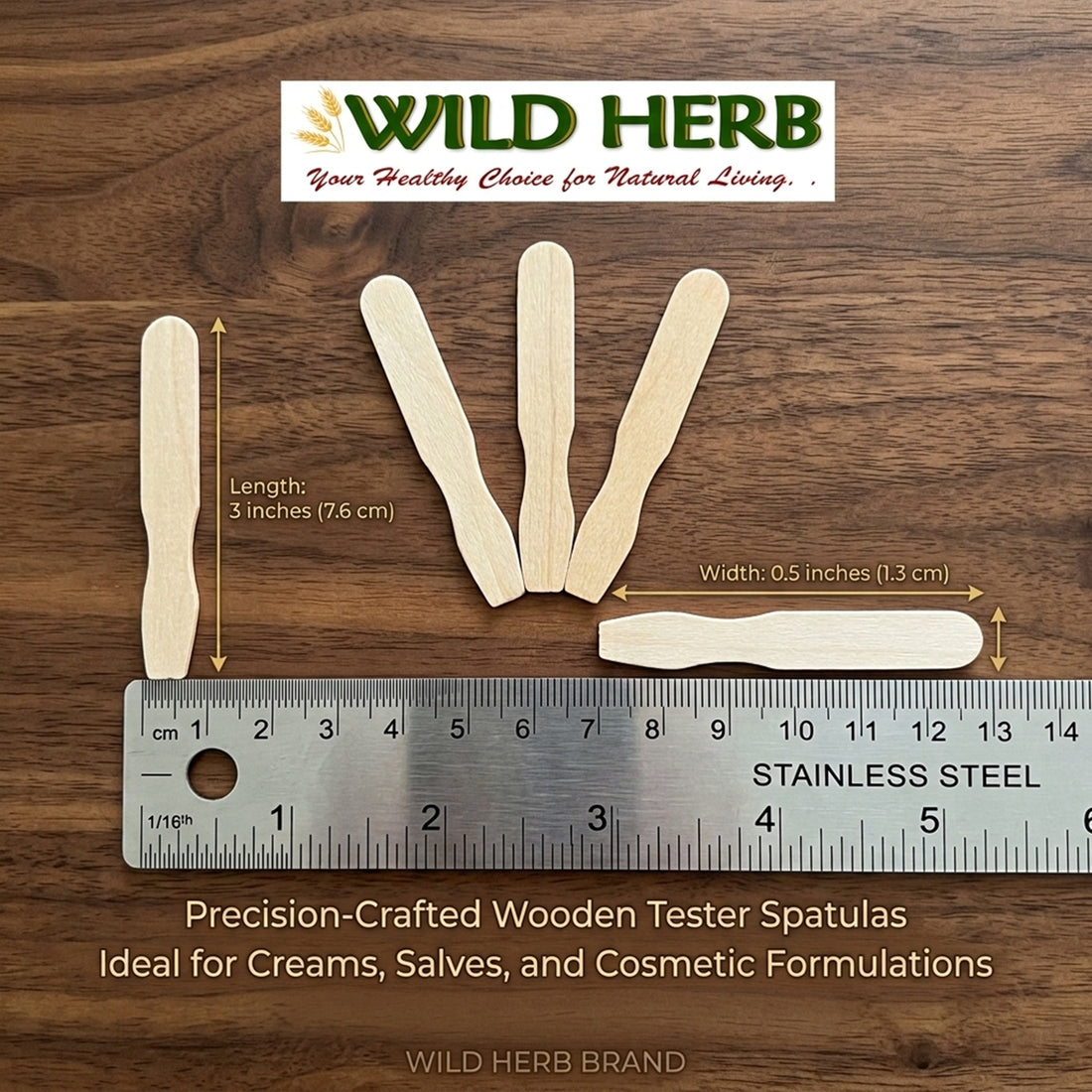 Tester Sticks, Wooden Mini Spatula