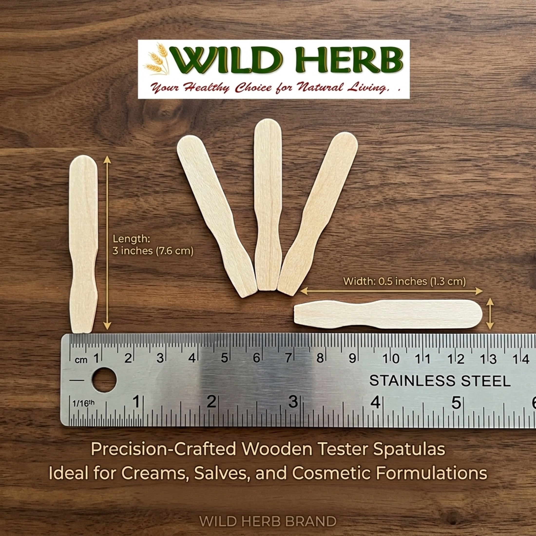 Tester Sticks, Wooden Mini Spatula
