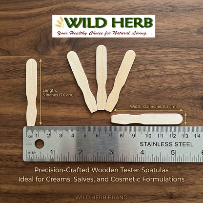 Tester Sticks, Wooden Mini Spatula