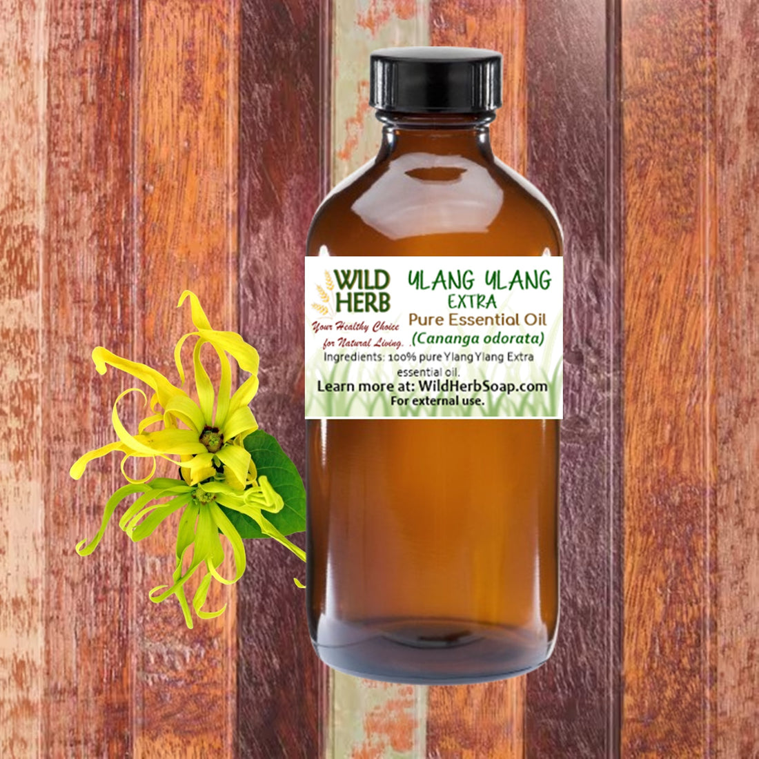 Ylang Ylang (Extra) Pure Essential Oil-Wild Herb Your Healthy Choice for Natural Living
