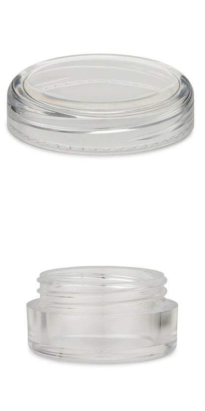 Clear Acrylic Containers, Sample Size-Wild Herb Your Healthy Choice for Natural Living