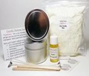 Easy soy candle making kit includes USA soy wax flakes and