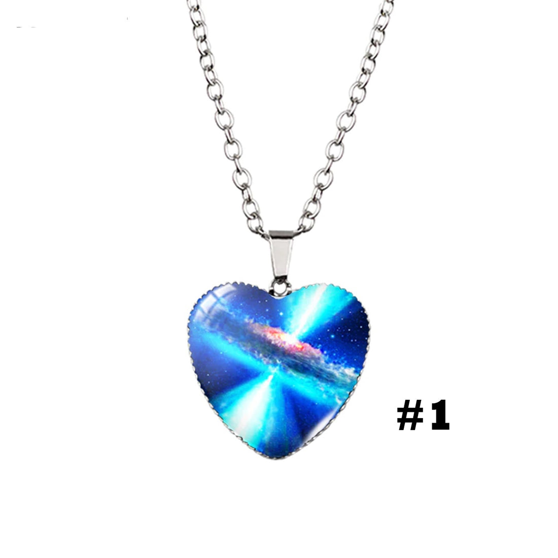 Heart Shaped Galaxy Nebula Necklace-Wild Herb Your Healthy Choice for Natural Living