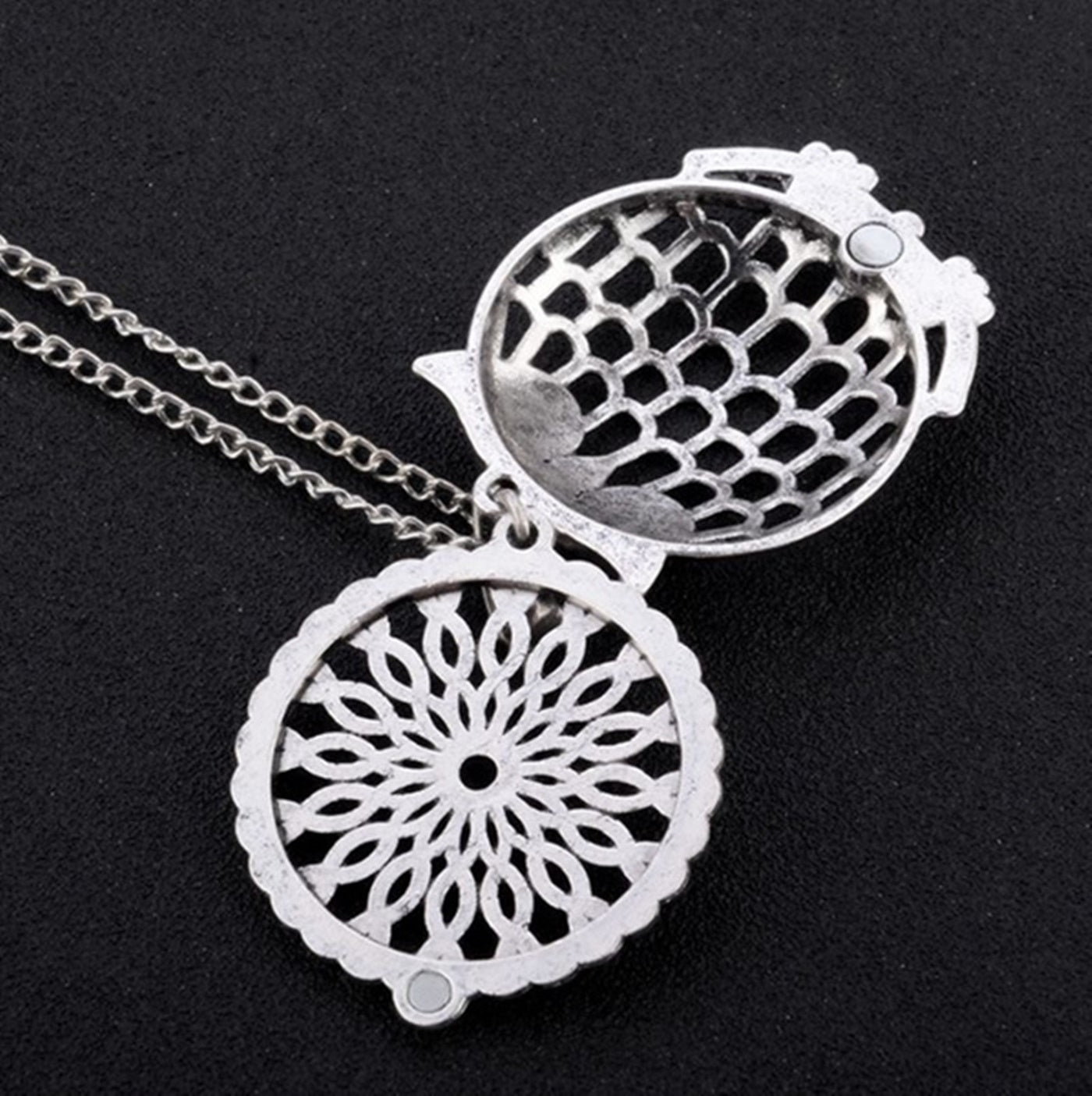 Puffy Owl Aromatherapy Diffuser Necklace-Wild Herb Your Healthy Choice for Natural Living