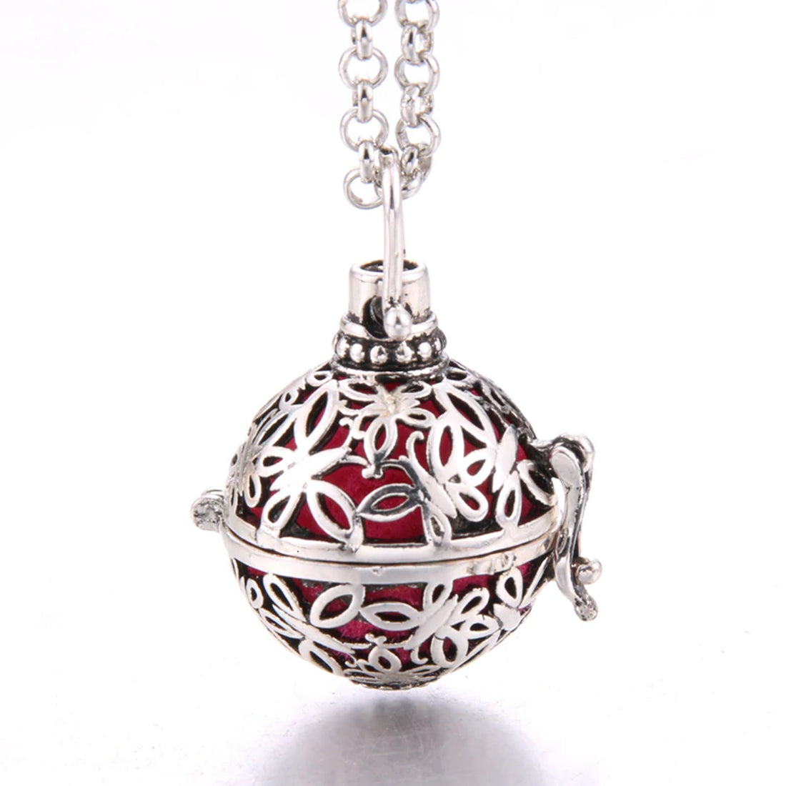 Round Cage Diffuser Necklace-Wild Herb Your Healthy Choice for Natural Living
