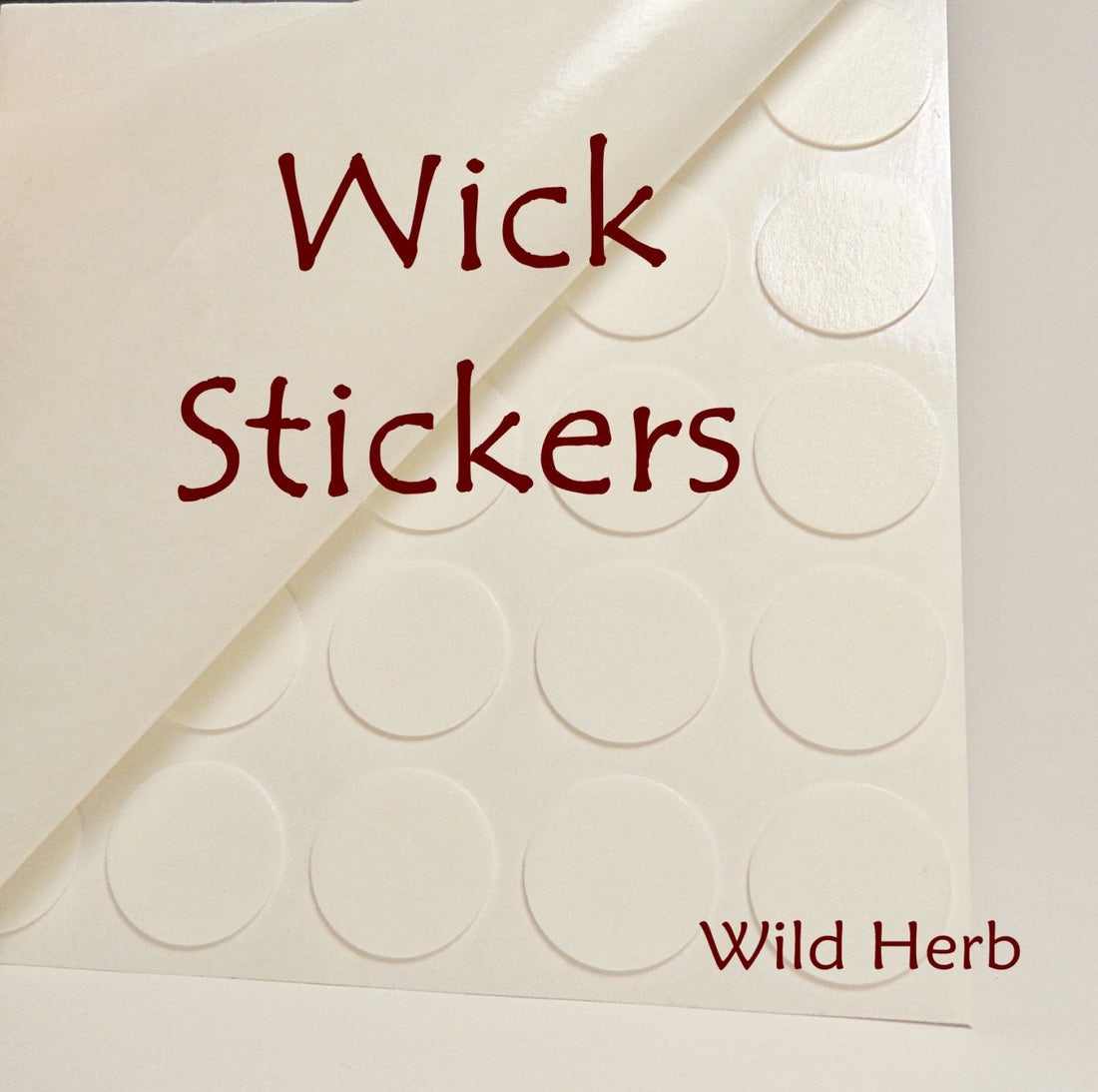 Wick Stickers, Set of 30-Wild Herb Your Healthy Choice for Natural Living