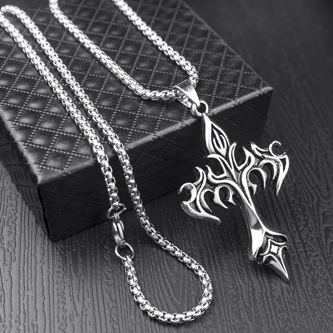 Gothic Cross Necklace-Wild Herb Your Healthy Choice for Natural Living