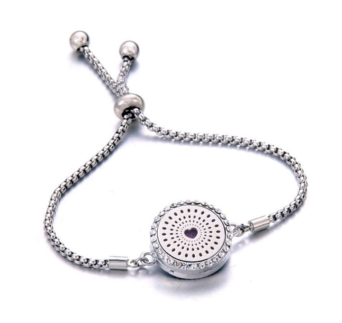 Heart &amp; Dots Aromatherapy Bracelet-Wild Herb Your Healthy Choice for Natural Living