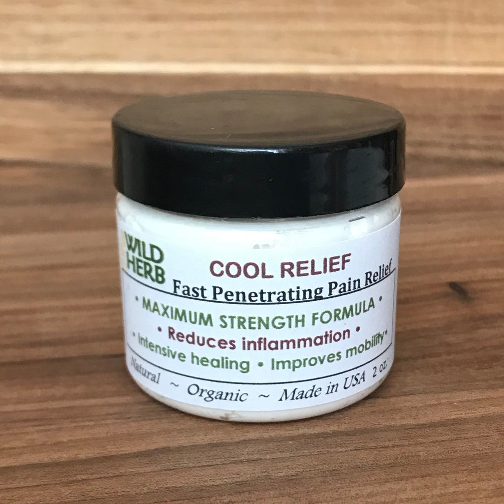 All natural organic cool relief joint and muscle pain reliever is