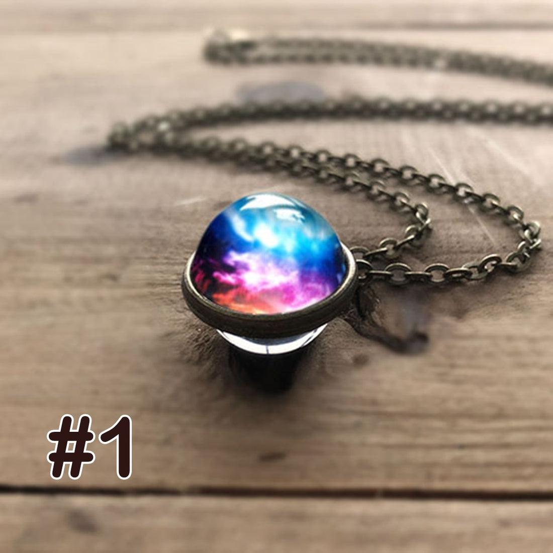 Round Galaxy Nebula Necklace-Wild Herb Your Healthy Choice for Natural Living