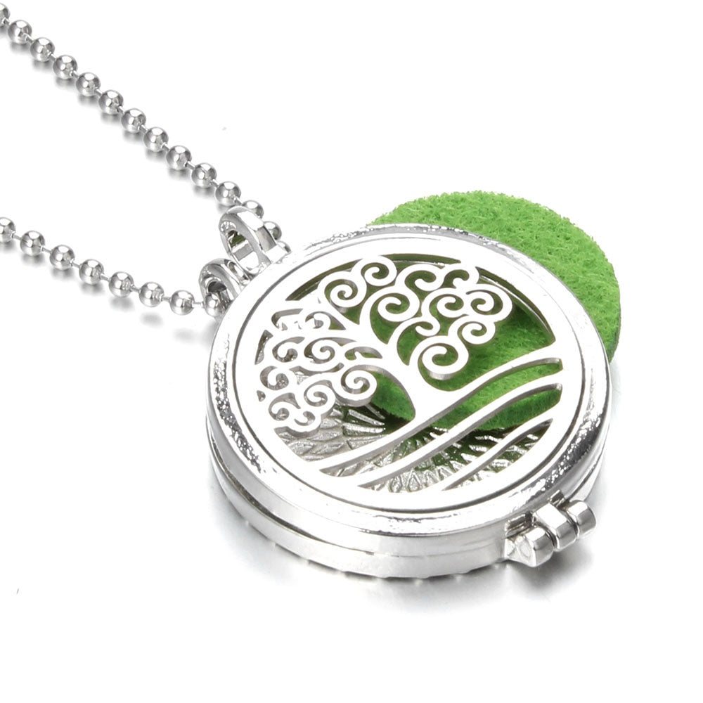 Modern Tree of Life Aromatherapy Diffuser Necklace-Wild Herb Your Healthy Choice for Natural Living