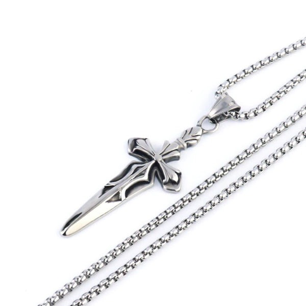 Viking Sword Cross Necklace