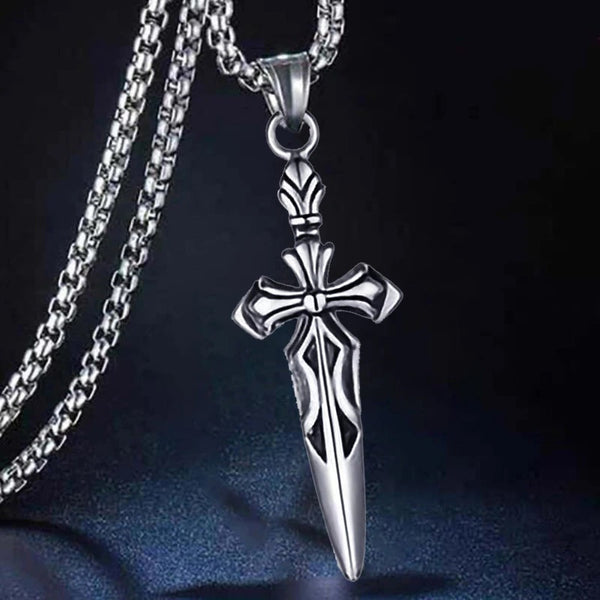Viking Sword Cross Necklace
